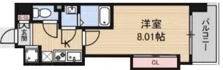 Luxe難波西Ⅲ【5階】の間取り