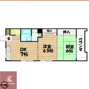 アルテハイム城北1号棟【6階】の間取り