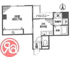 エクセレント大国町【2階】の間取り