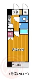 リバティ桜川【2階】の間取り