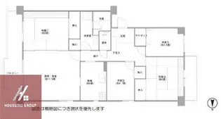 ベルパークシティB棟【6階】の間取り