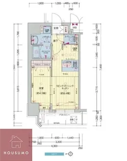 プレサンス梅田東グラッド【1001号室】の間取り