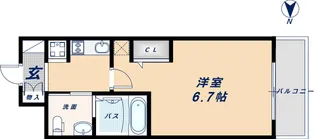 エステムコート阿波座プレミアム【14階】の間取り
