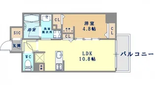 アーバネックス京町堀【14階】の間取り