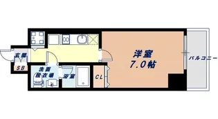 LAV心斎橋WEST【10階】の間取り