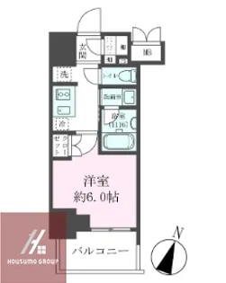 クレストコート靭公園 THE CLASS【8階】の間取り
