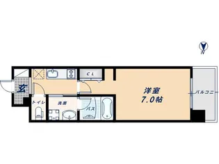 アーバネックス北堀江Ⅱ【2階】の間取り