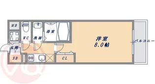 エスライズ北堀江【14階】の間取り