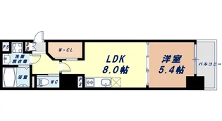 サムティ江戸堀アサント【4階】の間取り