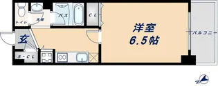アスヴェル阿波座ブルーアース【3階】の間取り