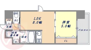 スワンズシティ中之島クロス【4階】の間取り