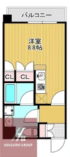 アスリート本町西【1階】の間取り