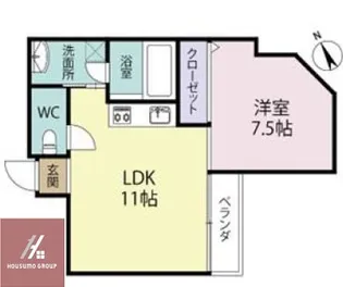 エムズ大宮【4階】の間取り