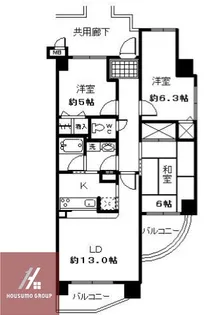 今福グリーンマンション【13階】の間取り