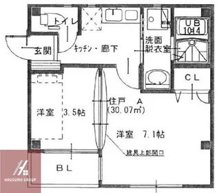リトルフラワー【101号室】の間取り