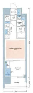 アーバネックス難波WEST【14階】の間取り