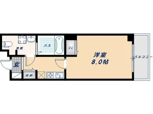 ベルシモンズ桜川【2階】の間取り