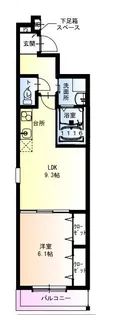 フジパレス今川公園東Ⅱ番館【3階】の間取り