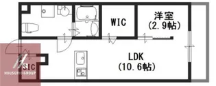 ラージヒル鶴見緑地【202号室】の間取り