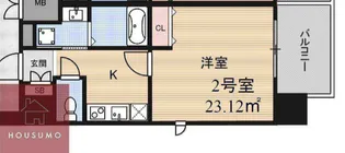 ALZA松ヶ枝Ⅱ【202号室】の間取り