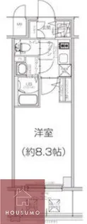 エスリード大阪グランフォート【502号室】の間取り