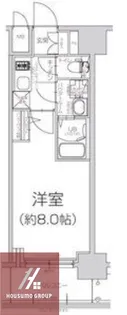 エスリード大阪グランフォート【608号室】の間取り