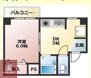 サンサーラビル南森町【5階】の間取り