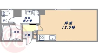 クレアジオーネ中之島西【7階】の間取り