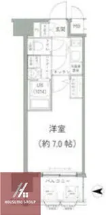 エスリード京橋アミュゼ【10階】の間取り