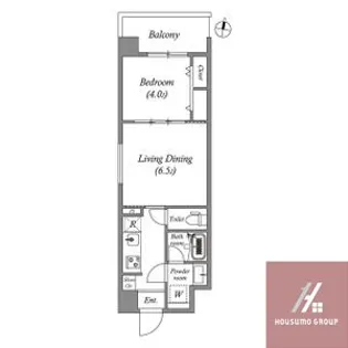 プランドール天王寺SOUTH【5階】の間取り