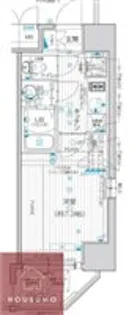 クレストタップ京橋【404号室】の間取り