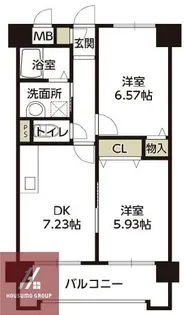 リベラルパレス城東A棟【7階】の間取り