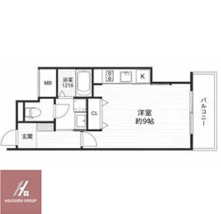 W.O.B.HANATEN【203号室】の間取り