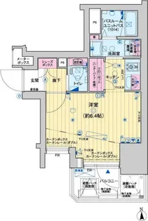 レオンコンフォート大手前ラトゥール 【1503号室】の間取り
