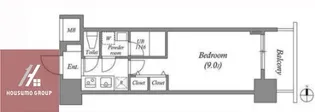 スプランディッド淀屋橋DUE【2階】の間取り