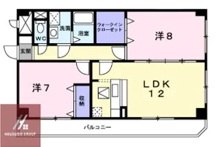 ラ・プラージュ【102号室】の間取り
