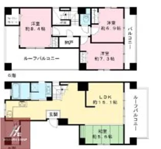 フェニックス キャッスル【5階】の間取り