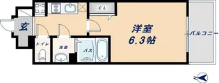 プレサンス難波クチュール【7階】の間取り
