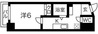 U-ro難波南【4階】の間取り