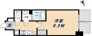 プレサンスOSAKA DOMECITYスクエア【8階】の間取り
