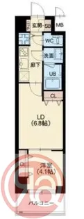 スプランディッド堀江【3階】の間取り