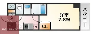 ロイヤルクイーンズパーク浪速【10階】の間取り