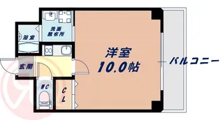 ウィズ西長堀【1階】の間取り