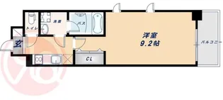 コンフォリア京町堀【3階】の間取り