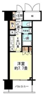 アンビエンテ四ツ橋【7階】の間取り