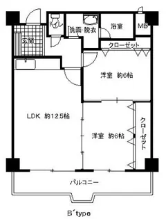ウィステリア谷町【6階】の間取り