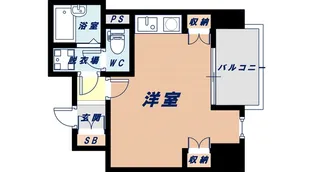 icube阿波座【4階】の間取り