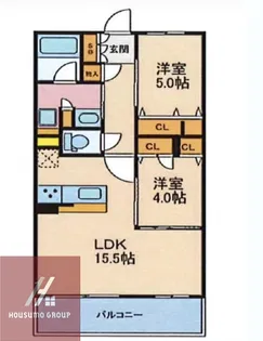 プレサンスロジェ福島野田【5階】の間取り