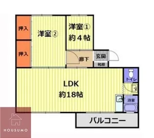 城東マンション【3階】の間取り