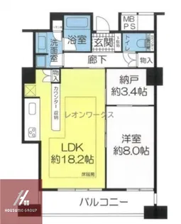 N4.TOWER【2103号室】の間取り